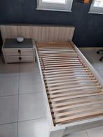 bed en nachtkastje +/_1000x2100, Huis en Inrichting, Slaapkamer | Bedden, Ophalen of Verzenden, Gebruikt
