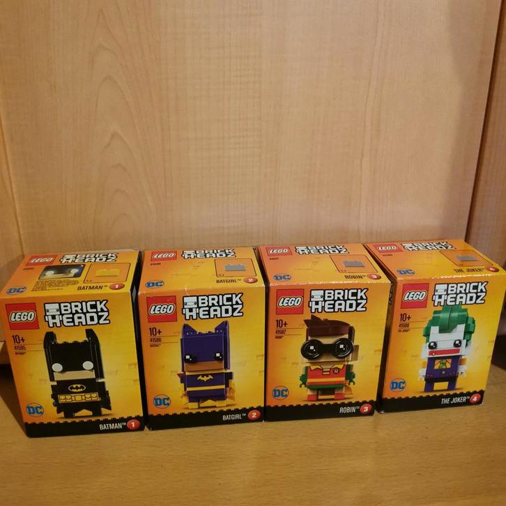 4 keer lego brickheadz batman nummers 1,2,3,4, Kinderen en Baby's, Speelgoed | Duplo en Lego, Nieuw, Lego, Complete set, Ophalen of Verzenden