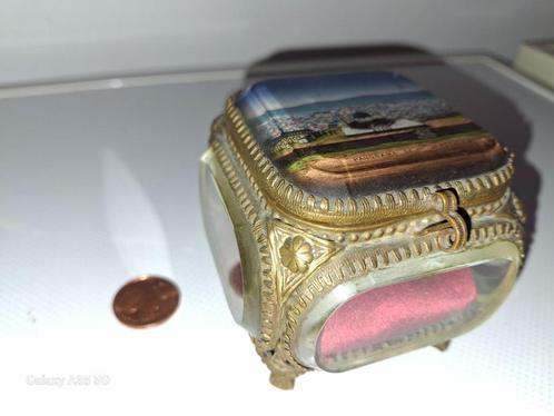 VINTAGE antieke juwelendoos JERUSALEM, Antiek en Kunst, Antiek | Glaswerk en Kristal, Ophalen of Verzenden