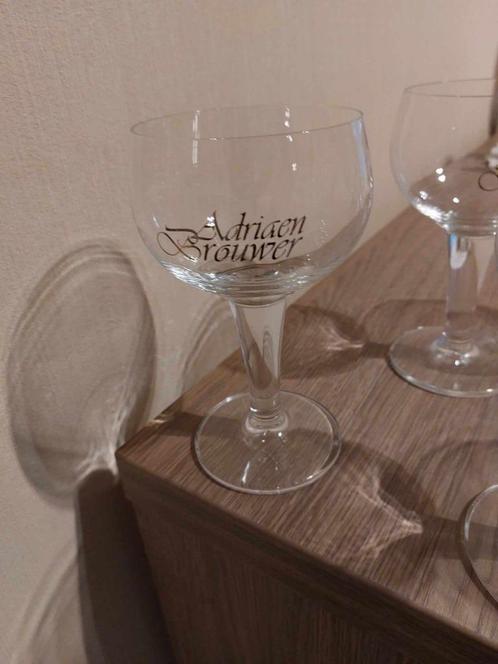 6 Bierglazen / Adriaen Brouwer, Verzamelen, Glas en Drinkglazen, Zo goed als nieuw, Bierglas, Verzenden