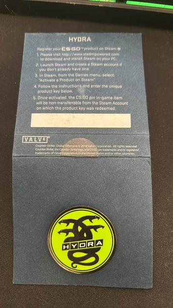 CSGO / CS2 Hydra pin | Code ongebruikt. beschikbaar voor biedingen