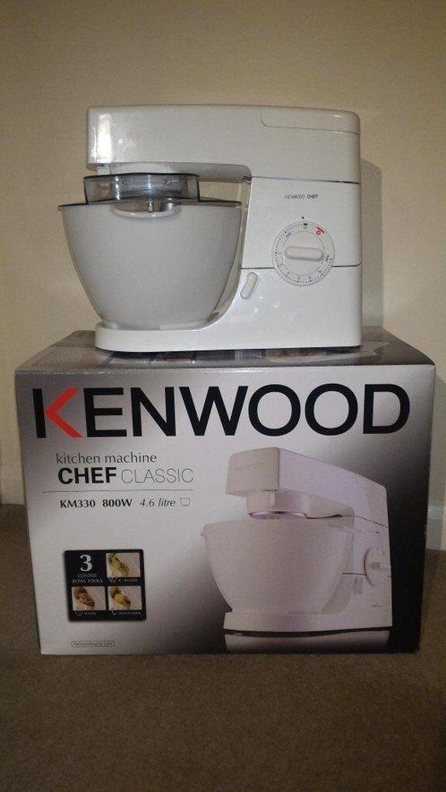 Kenwood Chef Classic Blanc 4.6L - Avec nombreux accessoires, Electroménager, Mélangeurs de cuisine, Comme neuf, 4 litres ou plus