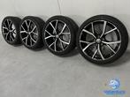 VW Golf 8 GTI GTD R 5H Estoril look 18 inch zwarte velgen 5x, Auto-onderdelen, Banden en Velgen, 18 inch, Gebruikt, Banden en Velgen