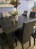 Eetkamer tafel met 8 stoelen, Ophalen, Zo goed als nieuw