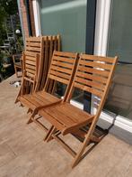 Chaises pliables en teck, Maison & Meubles, Enlèvement, Comme neuf