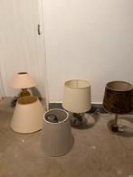 6 x lampes & abats-jour, Enlèvement, Utilisé, Beige