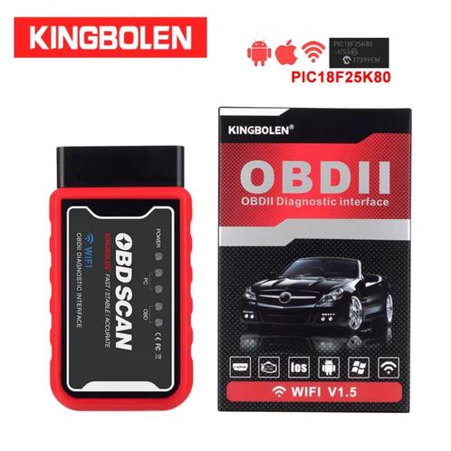 Kingbolen ELM327 WiFi OBD2 V1.5-scanner, Auto diversen, Autogereedschap, Nieuw, Ophalen