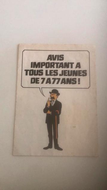 Tintin. Poster publicité esso, Livres, Enlèvement ou Envoi, Utilisé