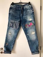 Jeans Tom Tailor Denim délavé avec patchworks et déchirures, Comme neuf, Bleu, W28 - W29 (confection 36), Tom tailor