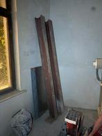2 poutrelles acier neuves (poussière) H 14x14x220cm, Doe-het-zelf en Bouw, Metalen, Ophalen, Zo goed als nieuw