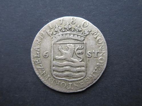 Scheepjesschelling or 6 Stuivers 1780 Zeeland Pays-Bas, Timbres & Monnaies, Monnaies | Pays-Bas, Monnaie en vrac, Autres valeurs