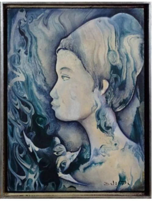 huile sur panneau signe charles delporte, Antiek en Kunst, Kunst | Schilderijen | Klassiek, Ophalen of Verzenden