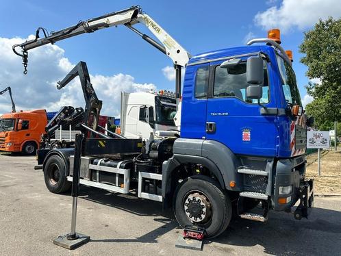 MAN TGA 18.310 4x4 HOOKLIFT + CRANE PALFINGER PK12000 - RADI, Auto's, Vrachtwagens, Bedrijf, Te koop, 4x4, ABS, MAN, Diesel, Euro 3