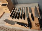 MasterChef ful set 12 Couteaux Pro + 2gd planches + acc +..., Nieuw, Ophalen of Verzenden, Vaatwasserbestendig, Hout