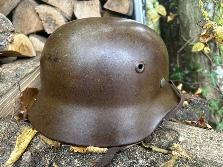 Duitse m40 ww2-helm, Verzamelen, Militaria | Tweede Wereldoorlog, Overige soorten, Verzenden