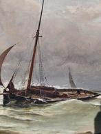 1888 Eugène Wolters Schip op zee, Antiek en Kunst, Ophalen