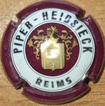 Champagnecapsule PIPER-HEIDSIECK bordeaux & wit nr 101, Verzamelen, Ophalen of Verzenden, Nieuw, Frankrijk, Champagne