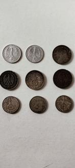 Duitsland lot Rijksmarken 9 alu zilver geld munten 1922 1939, Verzamelen, Overige soorten, Overige typen, Ophalen of Verzenden