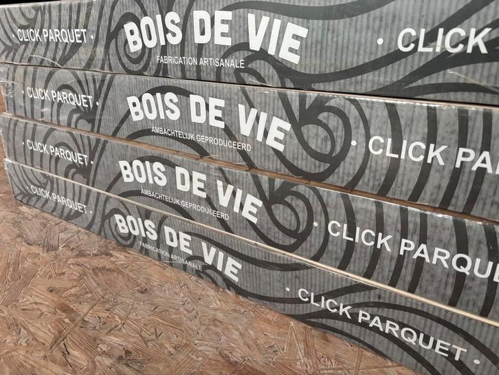 Parket 9,1m2 met eikenhouten toplaag, Bricolage & Construction, Planches & Dalles, Parquet, Enlèvement