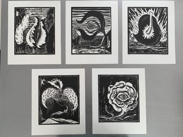 Roger Van Akelijen - map met 5 etsen beschikbaar voor biedingen