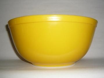 PYREX USA GROTE GELE BESLAGKOM CA 1975, Enlèvement ou Envoi