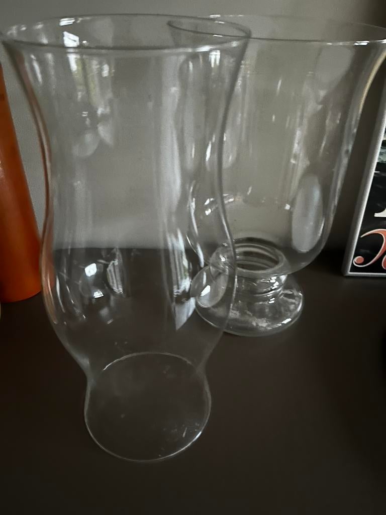 Windlichten, Verzamelen, Glas en Drinkglazen, Ophalen, Zo goed als nieuw