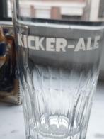 Oud bierglas KICKER-ALE, Ophalen of Verzenden