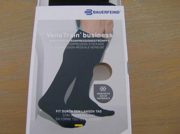 Steunkousen - L - zwart - Nieuw - Kniekous met gesloten teen, Kleding | Heren, Sokken en Kousen, Zwart, Ophalen of Verzenden