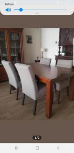 Tafel massief hout, Huis en Inrichting, Tafels | Eettafels, Ophalen, Zo goed als nieuw