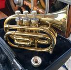 pocket trompet Jupiter, Muziek en Instrumenten, Blaasinstrumenten | Trompetten, Ophalen of Verzenden, Met koffer