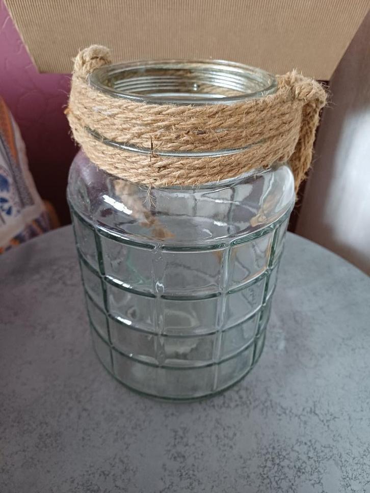 Glazen vaas, Maison & Meubles, Accessoires pour la Maison | Vases, Comme neuf, Autres couleurs, Moins de 50 cm, Verre, Enlèvement ou Envoi