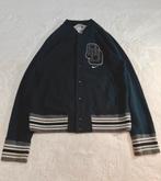 Nike heren college varsity jas maat M donkerblauw katoen, Nike, Zo goed als nieuw, Verzenden, Maat 48/50 (M)