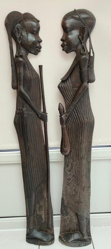 Masai koppel in ebbenhout  beschikbaar voor biedingen