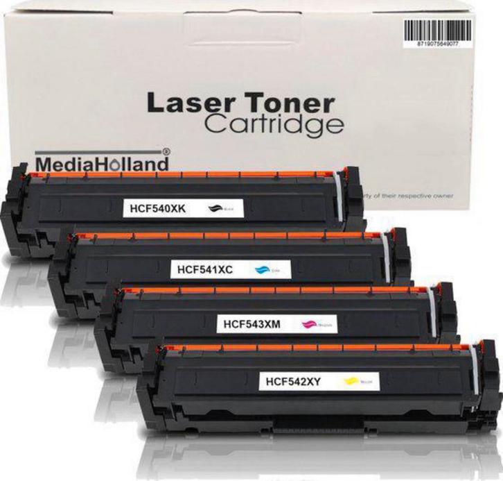 Huismerk Toners 203A - CF540X, CF541X, CF542X en CF543X, Computers en Software, Printerbenodigdheden, Nieuw, Toner, Ophalen of Verzenden