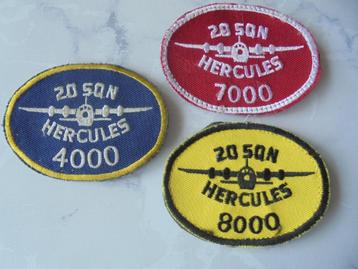 3 badges luchtmacht C130 hercules 4000,7000,8000 vlieguren beschikbaar voor biedingen