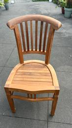 10 zware teakhouten stoelen, Ophalen