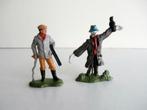 Britains Farm figure 1:32 - Chasseur au fusil + épouvantail, Collections, Jouets miniatures, Utilisé, Enlèvement ou Envoi