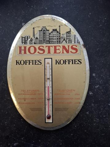 Thermomètre métallique publicitaire Hostens, Enlèvement ou Envoi, Utilisé