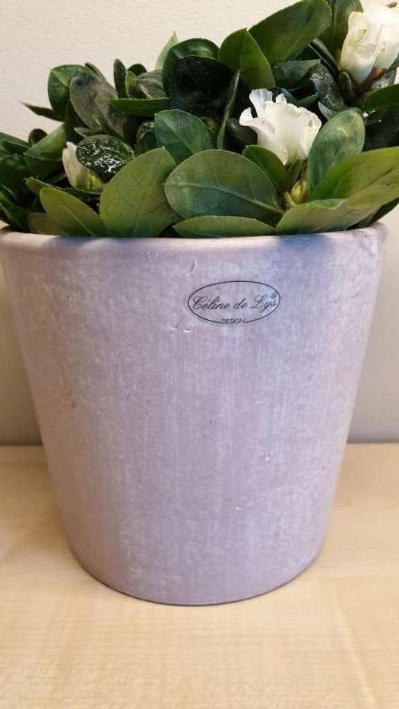 Bloempot, roze, hoogte 14cm, binnen diameter 13cm, nieuw!, Tuin en Terras, Bloempotten, Binnen, Ophalen