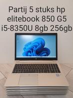 Partij 5 x Hp elitebook 850 G5 i5-8350U 8gb 256gb, Informatique & Logiciels, Ordinateurs portables Windows, SSD, Utilisé, Azerty