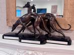 Groot bronzen beeld windhonden zeer mooi, Enlèvement