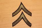 paar Range „Private First Class” US WW2, Verzenden, Landmacht, Kleding of Schoenen