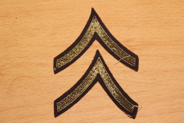 paar Range „Private First Class” US WW2, Verzamelen, Militaria | Tweede Wereldoorlog, Landmacht, Kleding of Schoenen, Verzenden