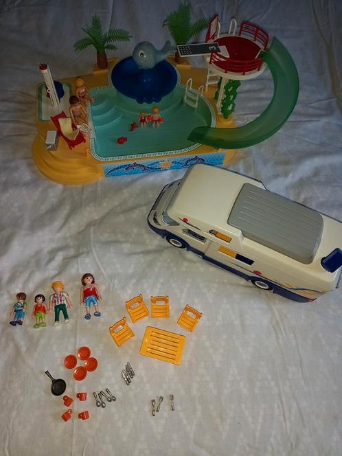 Lot Playmobil : piscine + camping car, Kinderen en Baby's, Speelgoed | Playmobil, Gebruikt, Ophalen of Verzenden