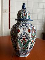 Henri Delcourt Desvres vaas (2) 43 cm, Antiek en Kunst, Ophalen