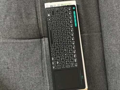 clavier AZERTY blutooth rgb trackpad souris, Computers en Software, Toetsenborden, Nieuw, Azerty, Draadloos, Ergonomisch, Opvouwbaar
