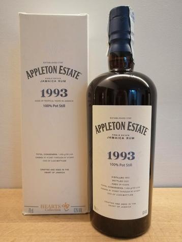 Rum Appleton 1993 pure pot still Hearts Velier 70cl 63%  beschikbaar voor biedingen