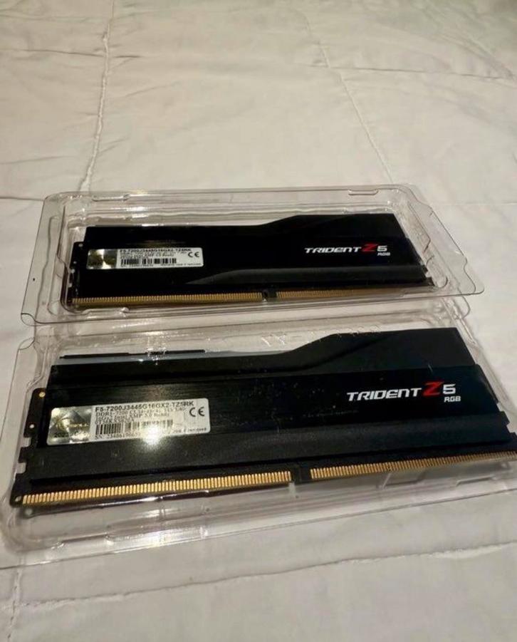 G.Skill Trident Z5 DDR5 – 32 Go (216 Go) – 7200 MHz CL34, Informatique & Logiciels, Mémoire RAM, Comme neuf, DDR5, Enlèvement