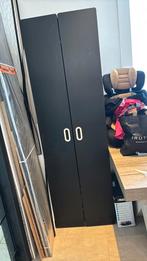 Kleerkast 2deurs zwart, Ophalen, Zo goed als nieuw