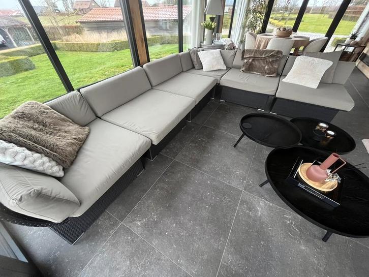 Tuinzetel lounge rotan, Jardin & Terrasse, Ensembles de jardin, Sets de jardin, Rotin, Enlèvement